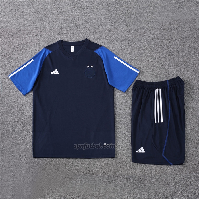 Chandal del Argelia Manga Corta 2023-2024 Azul - Pantalon Corto